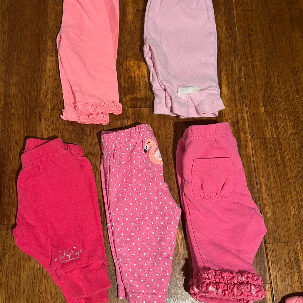 Set of Pink Baby Pants